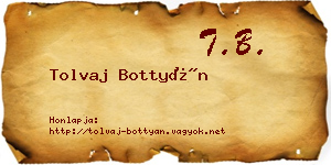 Tolvaj Bottyán névjegykártya